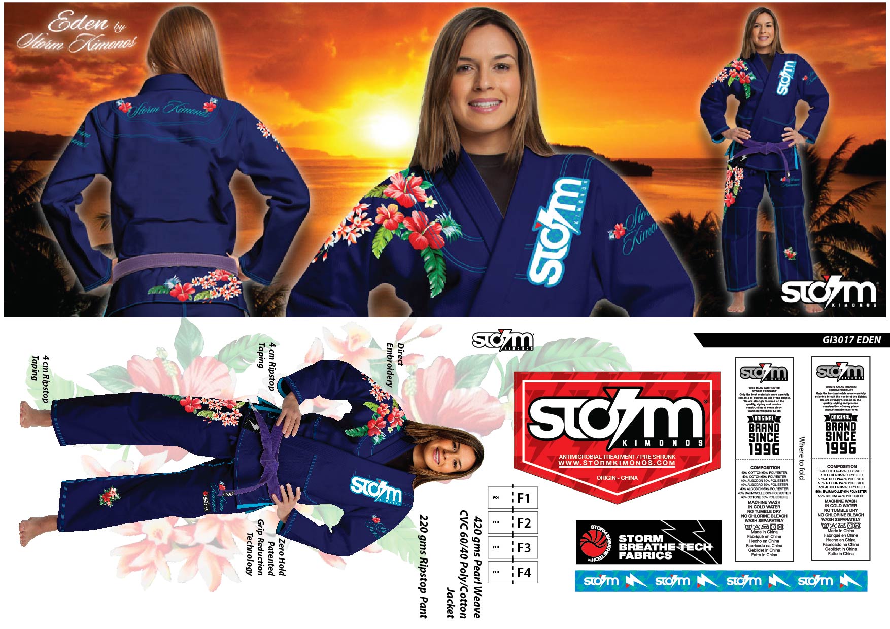 5 GI3017 STORM Kimonos® Eden - B