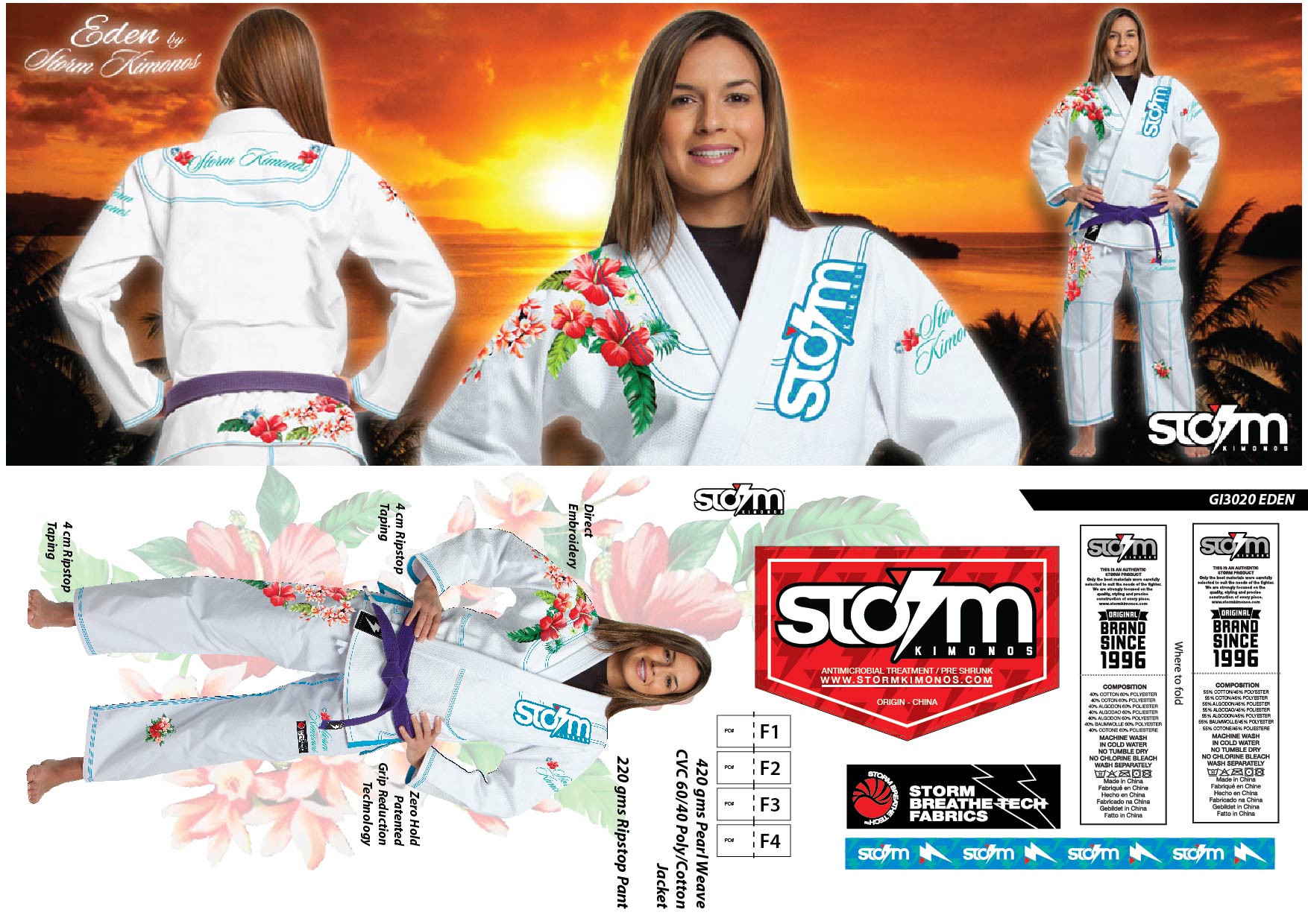 6 GI3020 STORM Kimonos® Eden - W